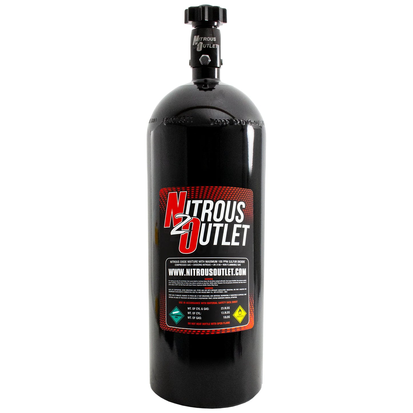 10lb Nitrous Bottle & High Flow Valve